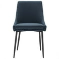 thumbnail image 6 of Modway Viscount 19" Fabric Dining Chairs in Black/Azure Blue (Set of 2), 6 of 7
