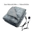 thumbnail image 2 of Hearth & Gear 12V Blanket For Portable Heated Throw For Camping SUV Truck & Use 160x150cm Powered Sit And Pedal for Seniors Thruster Squat at Home Sunny Bike E2m Store Fitness Gear Exercise Bar Slide, 2 of 6