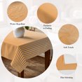 thumbnail image 5 of Orange Striped Table Cloth Waterproof Tablecloths, Modern Minimalist Vertical Stripes Art Tablecloth Dining Table Cover for Kitchen Party Tabletop Outdoor, Rectangle Tablecloth 54x108 Inch, 5 of 8