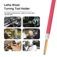 thumbnail image 3 of Labymos 3pcs Woodworking Lathe Wood Turning Tool Holder Rotary Chisel with Red Handle and R6, 3 of 8
