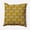 Autumn Gold, variant on Simply Daisy 16" x 16" Cross Bones Indoor/Outdoor Polyester Throw Pillow, Sienna