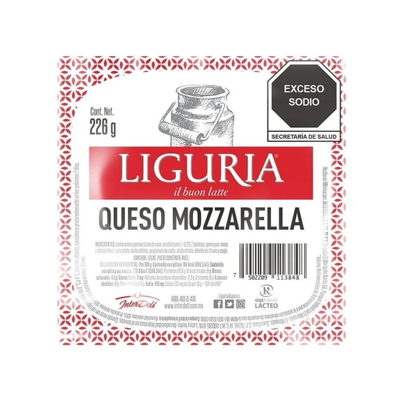 Queso mozzarella Liguria 226 g