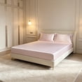 thumbnail image 4 of Queen Size Satin Sheets Set 4 Piece Bed Sheets For Hot Sleepers Deep Pocket Bedding Set For Mattress Up To 16 Inch Brushed Microfiber Bed Sheets L, 4 of 6