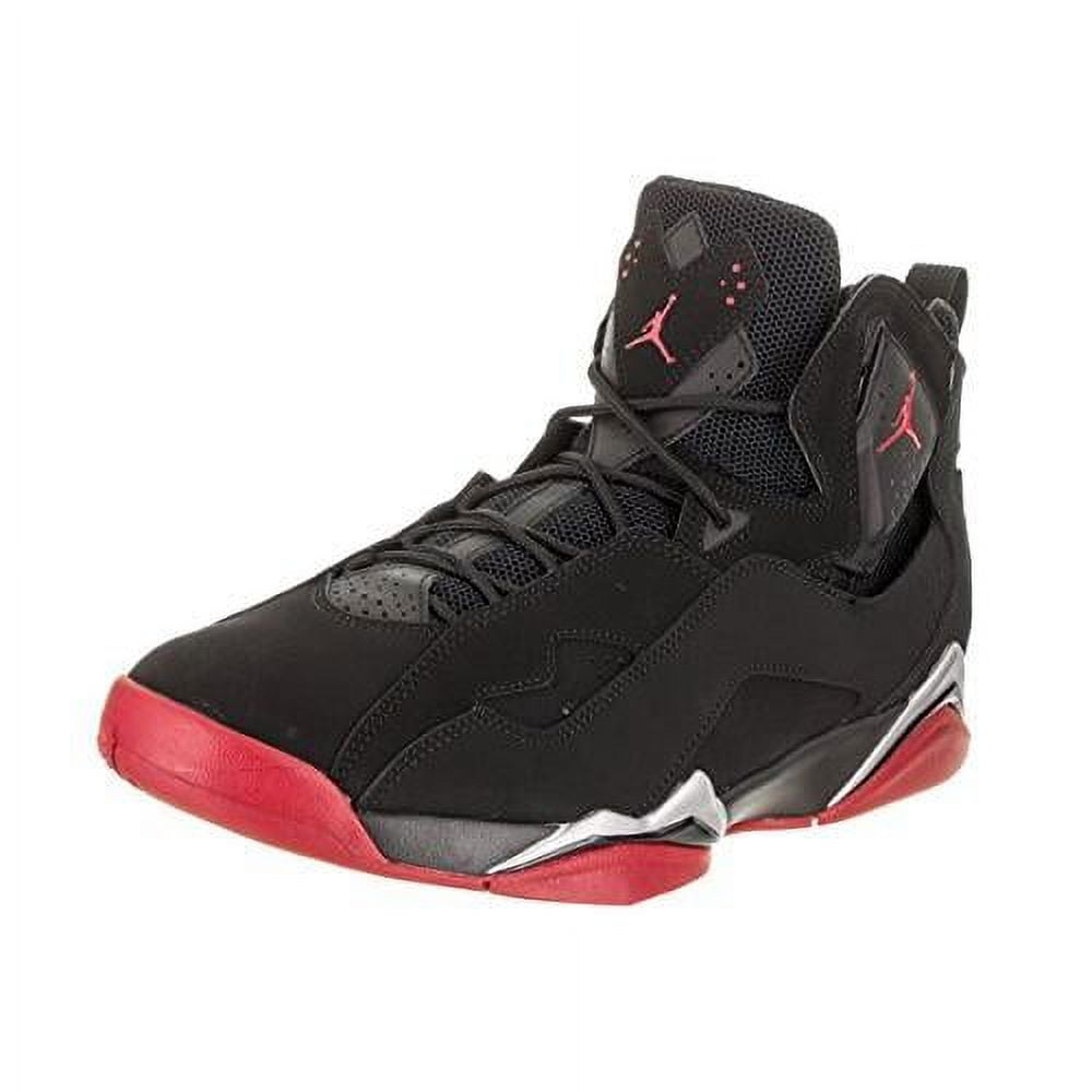 jordan true flight black gym red