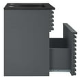 thumbnail image 4 of Modway Render 17.5" MDF Wood Wall-Mount Bathroom Vanity in Gray/Black, 4 of 4