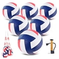 thumbnail image 1 of Juego de 6 pelotas de voleibol ELKCIP, tamaño 5, suaves e impermeables, 1 of 6