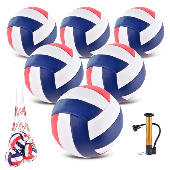 Juego de 6 pelotas de voleibol ELKCIP, tamaño 5, suaves e impermeables