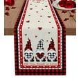 thumbnail image 3 of Valentine'S Day Gnome Heart Tree Table Runner Wedding Dining Decoration Kitchen cloth, 3 of 5