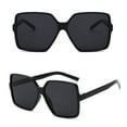 thumbnail image 4 of Aligament Oversized Square Frame Sunglasses Womens Retro Vintage Trendy Shades Fashion Big Large Frame Sun Glasses, Black, 4 of 5