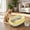Yellow-YE, variant on Low Entry Cat Litter Box, Semi Enclosed Litter Pan with Shovel,Plastic Poop Basin for Kittens, Spill Proof Toilet for Young Cats
