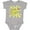 AC-Heather Grey, variant on I Love My Pappy Sun and Rainbow Letters Boys or Girls Baby Bodysuit