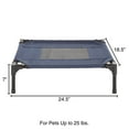 thumbnail image 2 of PETMAKER 24.5x18.5 Elevated Dog Bed - Indoor/Outdoor Cot for Pets (Blue), 2 of 8