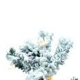 thumbnail image 2 of Vickerman 7' Flocked Spruce Artificial Christmas Tree, Warm White LED Lights, 2 of 4