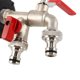 thumbnail image 5 of 2x grifo doble 1000 litros Ibc tanque de agua adaptador de conector grifo reemplazo adaptador de tanque de agua de lluvia Fo, 5 of 5