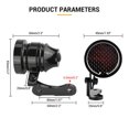 thumbnail image 2 of POSSBAY Motorcycle Mesh Cover LED Brake Stop Tail Running License Plate Light Universal, 2 of 5