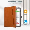 thumbnail image 3 of Fintie Case for Kindle Scribe 10.2 Inch Tablet(2022 Released)- Premium PU Leather Stand Cover Auto Sleep/Wake with Card Slot and Pen Holder, Brown, 3 of 7