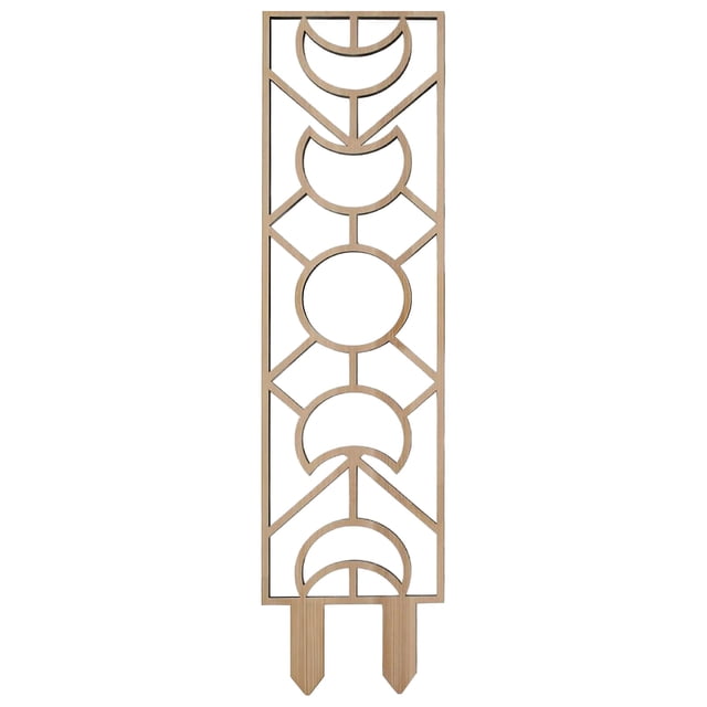 For Indoor Small Wooden Potted With Proof Layer Vines And Geometric Shape Design