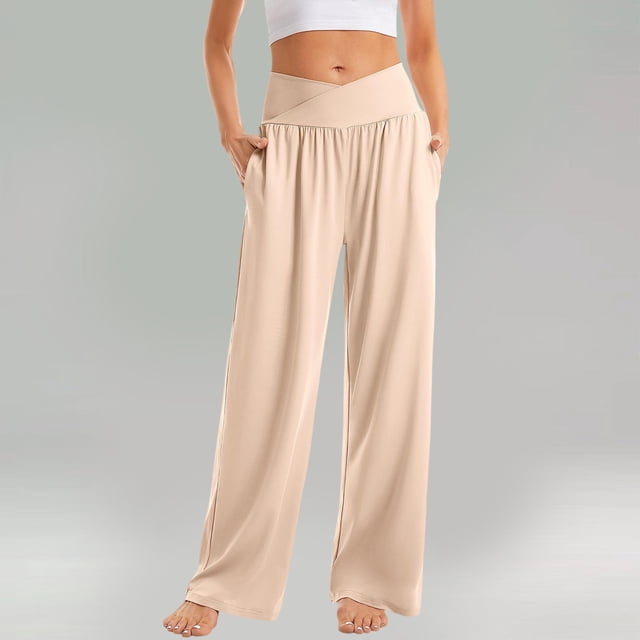WILLBEST Mono Holgado Informal Para Mujer Con Bolsillo En La Cintura, Cómodo Para Yoga, Ropa Deportiva, Tejido Elástico y Transpirable. Chica