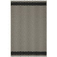 thumbnail image 2 of Modway Optica Chevron With End Borders 8x10 Indoor and Outdoor Area Rug in Black and Beige, 2 of 7