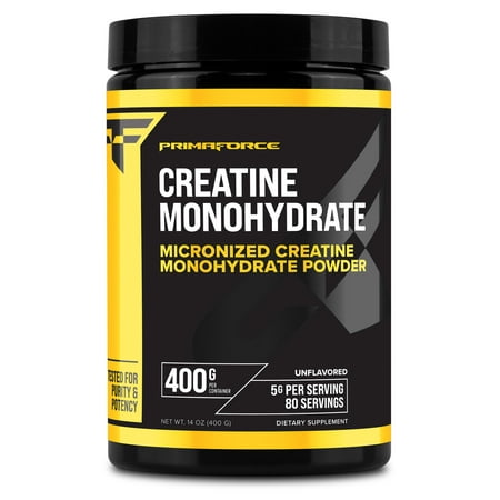 PrimaForce Creatine Monohydrate Supplement, 400 Grams - Micronized Powder