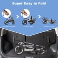 thumbnail image 6 of Costway Folding Aluminum Infant Baby Stroller Kids Carriage Pushchair W/ Diaper Bag Blue, 6 of 8
