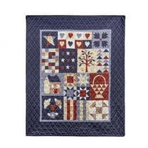 Your Lifestyle by Donna Sharp County Fair Lightweight Quilted Throw Blanket