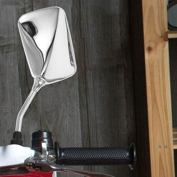 WHAMVOX 1 Pair Motorcycle Mirrors Universal Rear View Side Mirror Adjustable Motorcycle Handlebar Rear View Side Mirrors Rear View Mirror Fits Scooter Dirt Bike