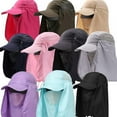 thumbnail image 2 of Sun Cap Fishing Hats Outdoor Quick Dry Sun Protection Hat w/UPF 50+ Neck & Face Flap Cover Outdoor Sportswear Accessories, 2 of 3