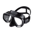 thumbnail image 2 of Máscara de buceo panorámica de amplio campo de visión, equipo de respiración para snorkel, gafas de natación para deportes acuáticos, buceo y . Negro, 2 of 8