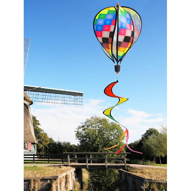 Ksruee Hot Air Balloon Wind Spinners Hot Air Balloon Wind Spinners Garden Windmill