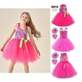 thumbnail image 1 of Película Barbi disfraz de vaquera para niñas ropa de fiesta de cumpleaños Rosa Margot Robbie Barbi Tutu princesa, 1 of 4