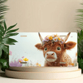thumbnail image 6 of 1 Pcs 2D Flat License Plate Covers & Frames, Cow with Flower For Decorative Front, Waterproof For Decoration Aluminum License Plate Covers & Frames Cover For Men Women, 12" X 6", 6 of 7