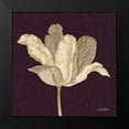 thumbnail image 2 of Stimson, Diane 15x15 Black Modern Framed Museum Art Print Titled - Purple Behind Tulip, 2 of 5