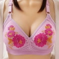 thumbnail image 3 of Otvok Womens Lace Adjustable Plus Size Bra without Steel Ring Thin Underwear Set, 3 of 6
