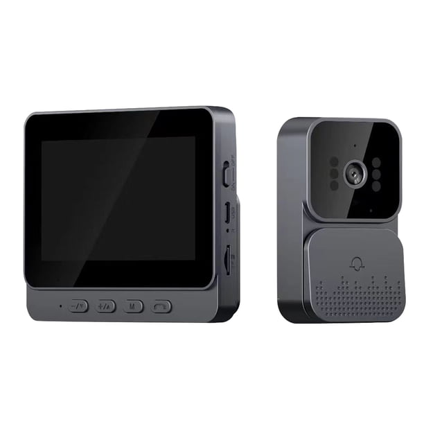 2.4G Video Doorbell IR Night Vision Eye Peephole Camera 1080P for Indoor Outdoor