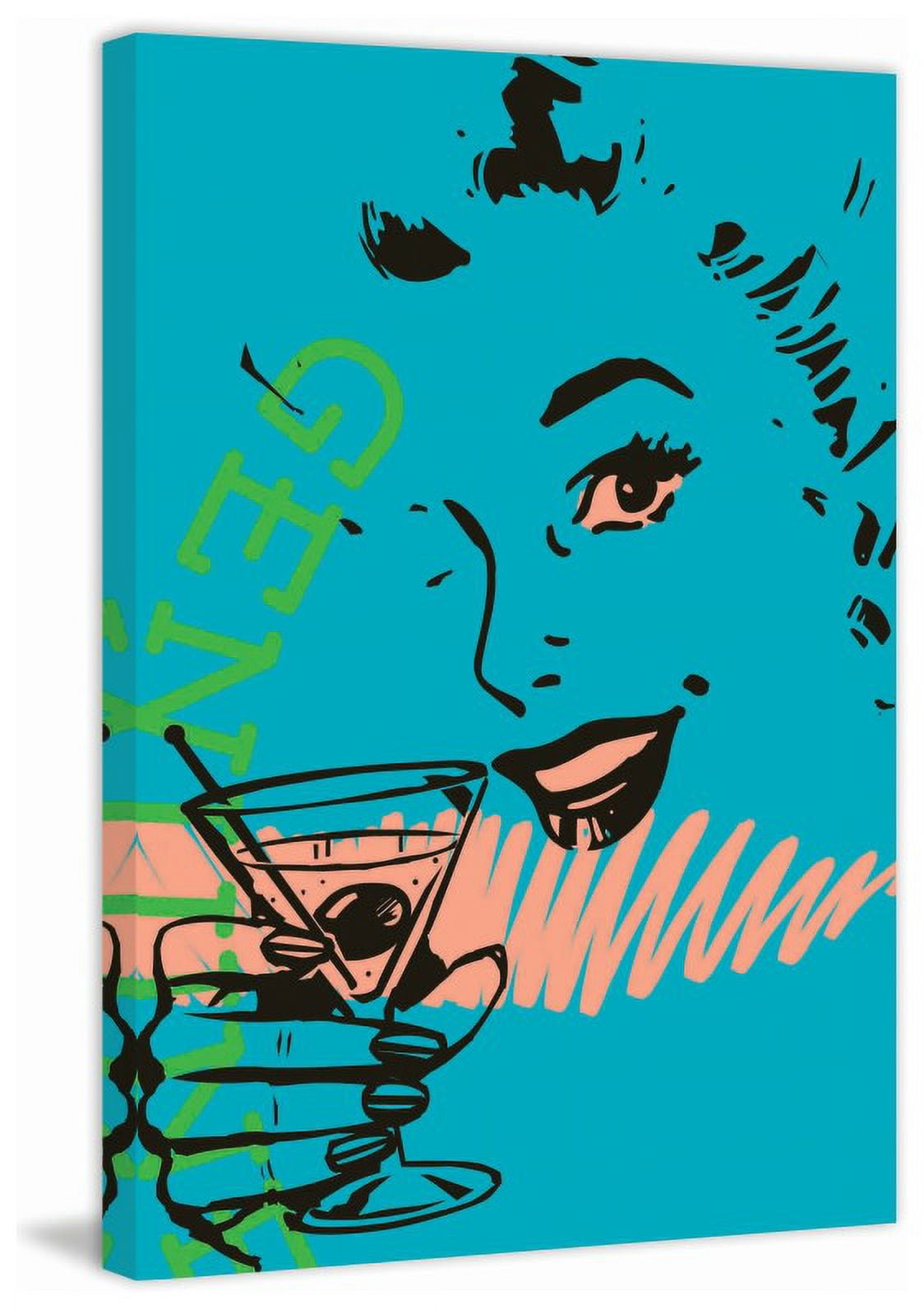 "Girl Drink 2" Print on Canvas
