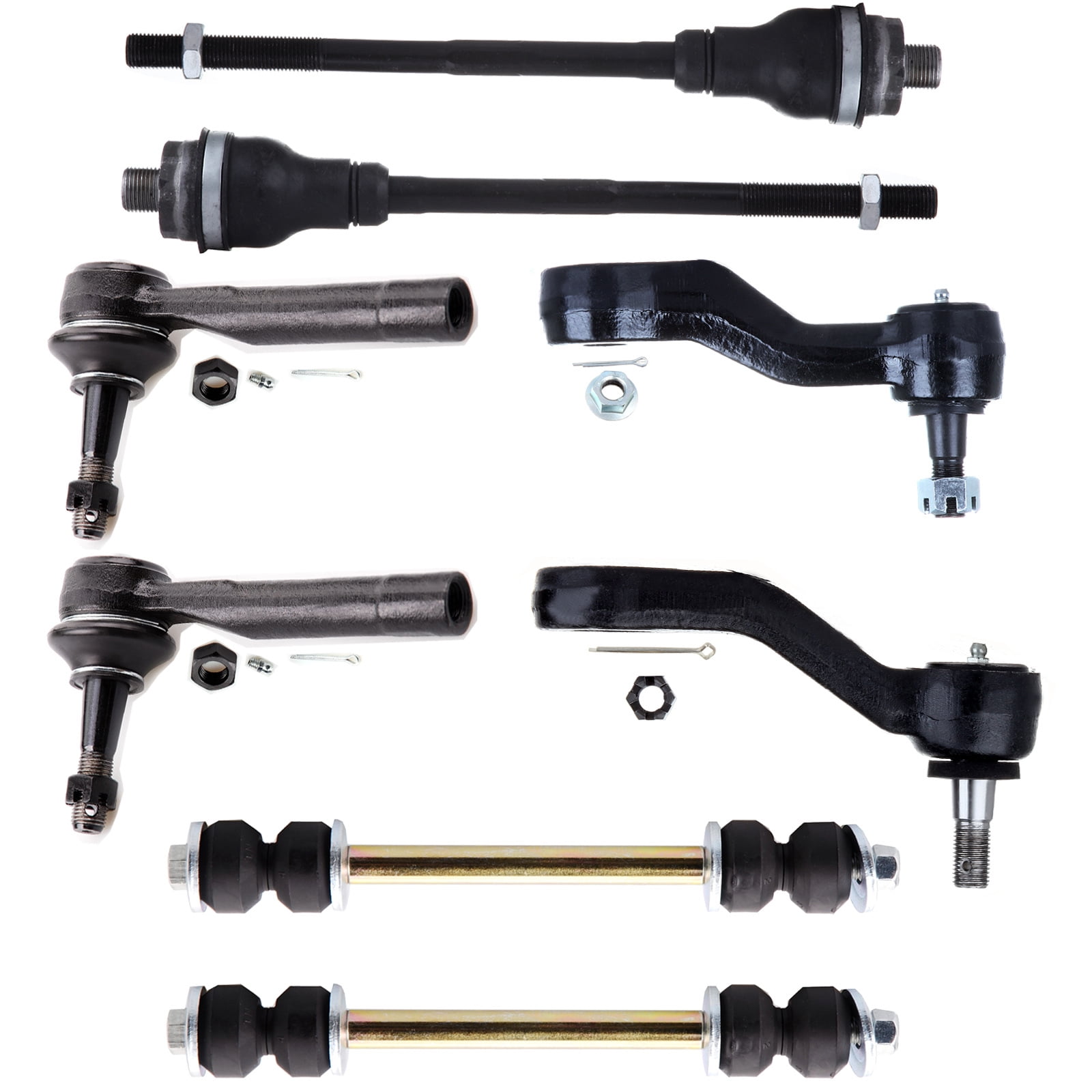 AUTOMUTO Replacement Parts Front Sway Bar Links and Inner Outer Tie Rod