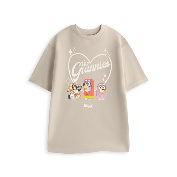 Bluey Grannies Womens Oatmeal Short Sleeved T-Shirt | 3XL | Made by Vanilla Underground