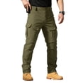 thumbnail image 2 of HKYNLAG Men's Tactical Cargo Pants Relaxed Fit Quick Dry Ripstop Waterproof Stretch Outdoor Hiking Pants with Multi Pockets Army Green 5XL, 2 of 8