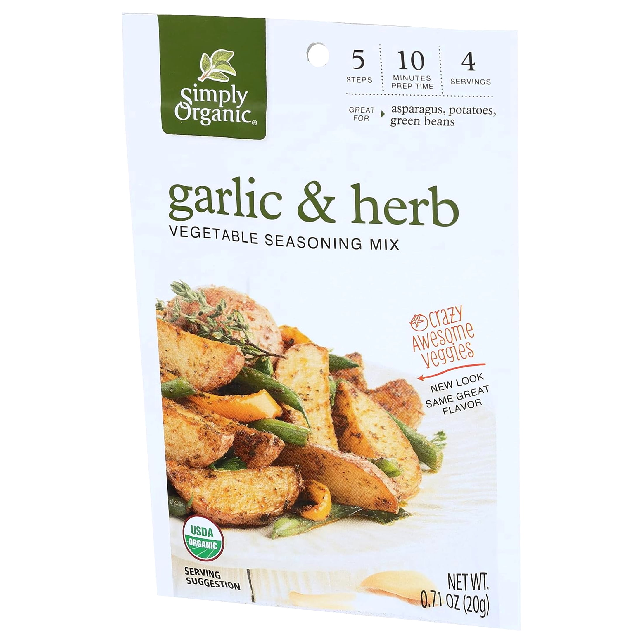 (Price/case)Simply Organic Vegetable Seasoning Mix - Organic - Garlic and Herb - .71 oz - Case of 12