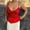 Red, variant on Plus Size Tank Tops for Women Polyester,Spandex Sleeveless Square Neck Spaghetti Strap Tank Tops Basic Shirt Green M