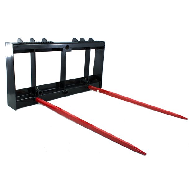 Titan Attachments HD Universal Skid Steer Hay Spear Attachment with 49