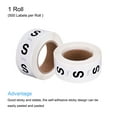 thumbnail image 3 of Unique Bargains Clothing S Small Size Sticker Label Coding Label 25mm/1inch Dia 1 Roll 500 Round Adhesive Labels, 3 of 5