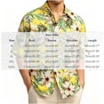thumbnail image 2 of Hvogkswy Hawaiian Shirt for Men Trendy Print Short Sleeve Lapel Shirts Loose Casual Beach Vaction Button Up Shirt, Gifts for Men, 2 of 4