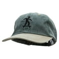 thumbnail image 2 of Skateboarding In Black Embroidered Pigment Dyed Wash Caps - Spruce Khaki OSFM, 2 of 5