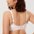 thumbnail image 3 of Bra CALVENA Minizer para mujer, cobertura total, color rosa blanco 42D, 3 of 5