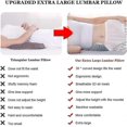 thumbnail image 5 of Lumbar Pillow For Sleeping, Adjustable Height 3d Lower Back Support Pillow Waist Gift, 5 of 5