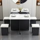 thumbnail image 2 of Dining Table for Home Folding Table Dining Table Household Desk Apartment Multi-Functional Computer Eettafels Home Furniture My Lux Decor Round, 2 of 22