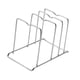 thumbnail image 2 of Soporte para tapa de olla, estante de almacenamiento, soporte decorativo multifuncional para ollas y sartenes plata, 2 of 9