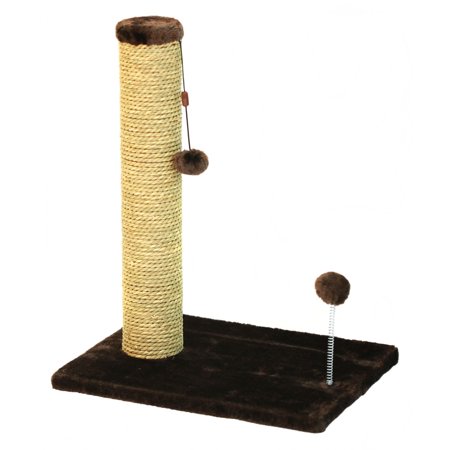 Cat Craft 18  Sea Grass Scratching Post (Dark Chocolate Fur 12x16 Base)